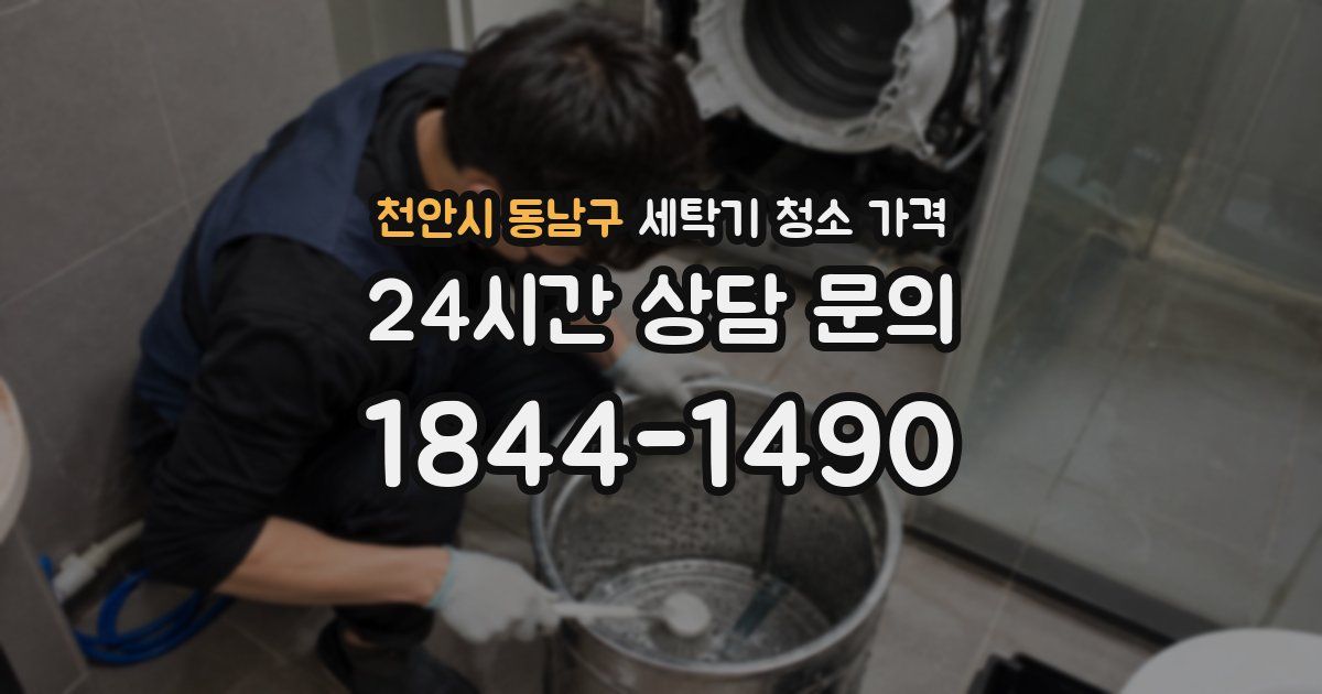 천안시 동남구 세탁기 청소 가격
