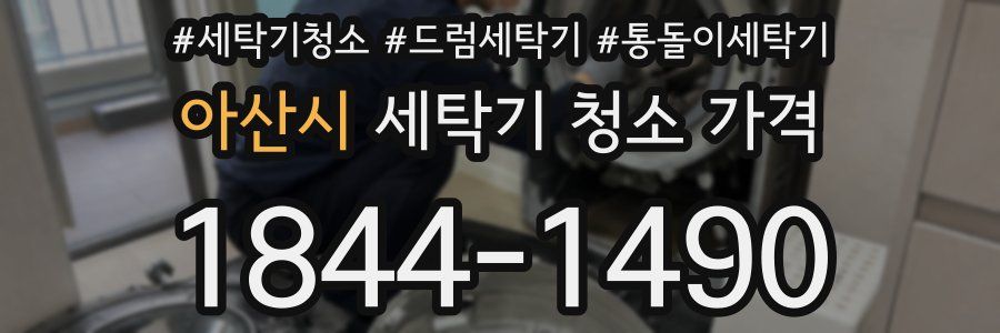 아산시 세탁기 청소 가격