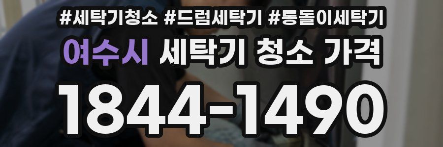 여수시 세탁기 청소 가격