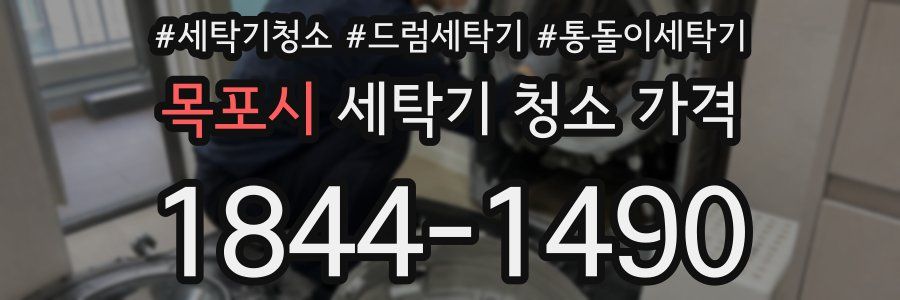 목포시 세탁기 청소 가격
