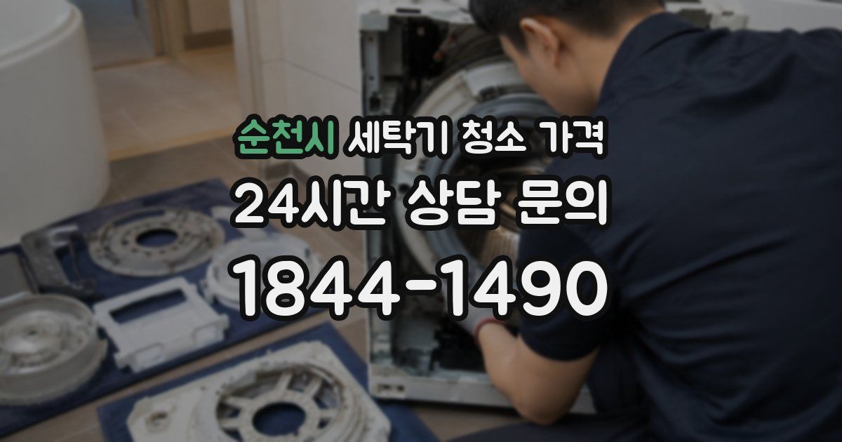 순천시 세탁기 청소 가격