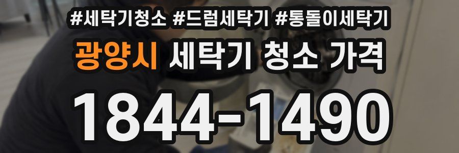 광양시 세탁기 청소 가격