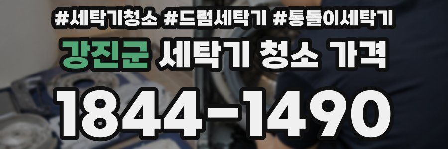 강진군 세탁기 청소 가격