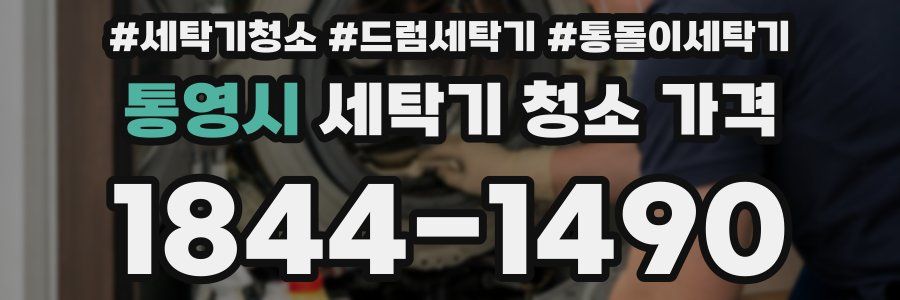 통영시 세탁기 청소 가격