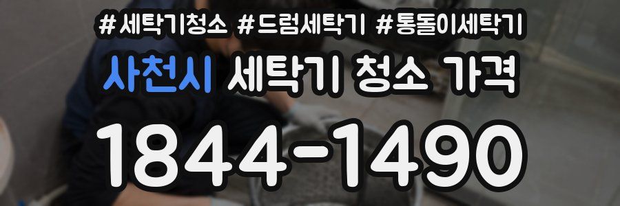 사천시 세탁기 청소 가격