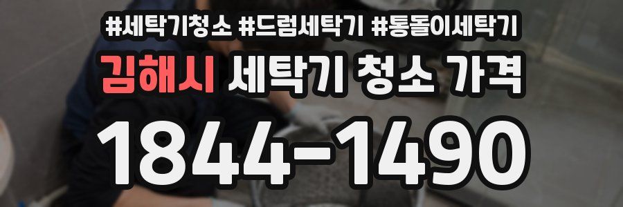 김해시 세탁기 청소 가격