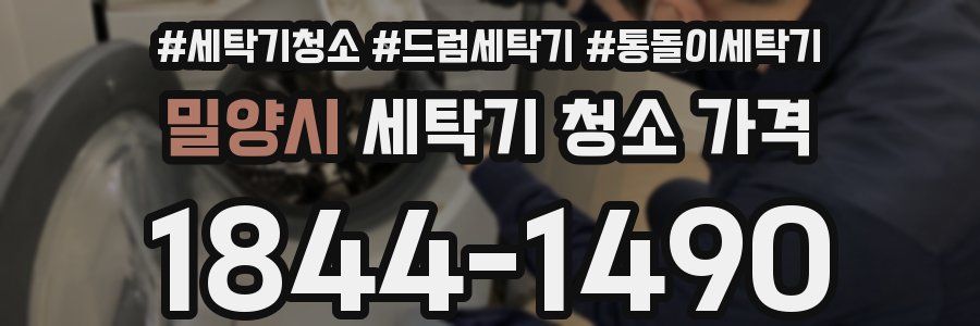 밀양시 세탁기 청소 가격