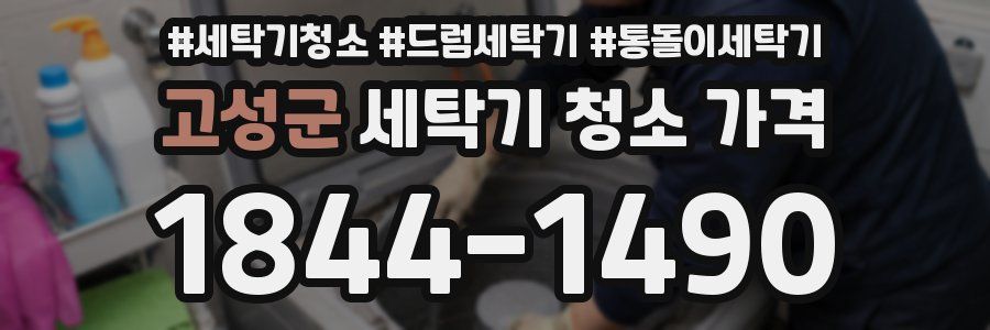 고성군 세탁기 청소 가격
