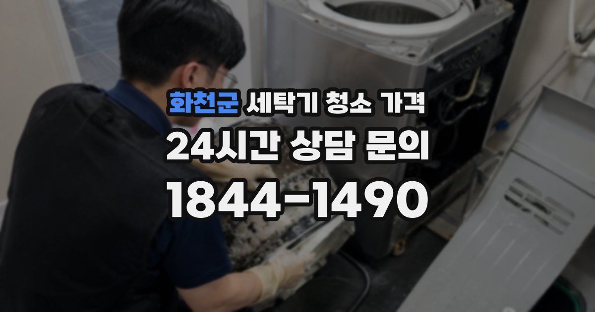 화천군 세탁기 청소 가격