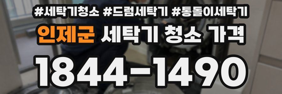 인제군 세탁기 청소 가격