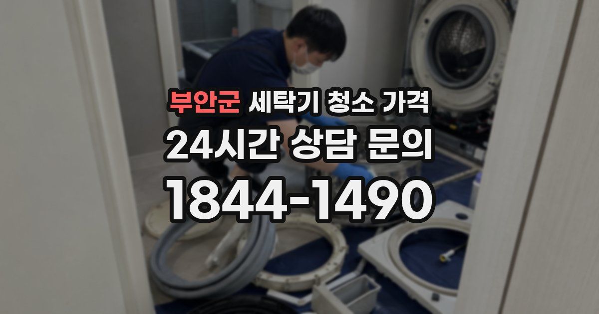 부안군 세탁기 청소 가격
