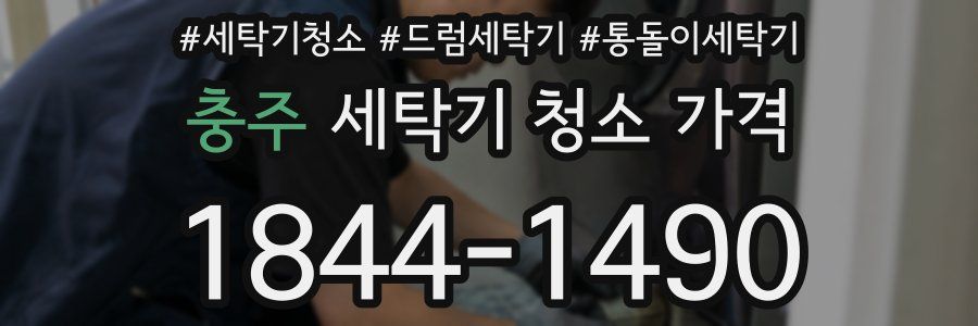 충주 세탁기 청소 가격