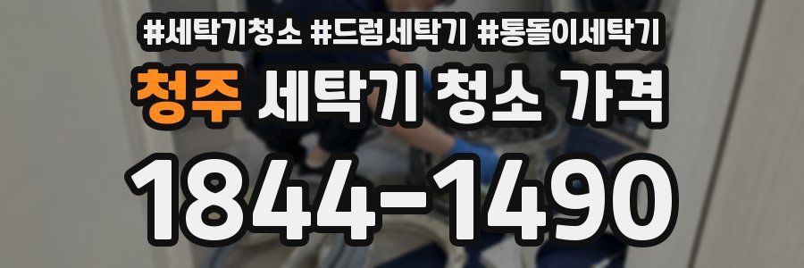 청주 세탁기 청소 가격