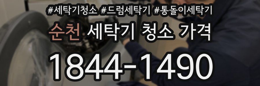 순천 세탁기 청소 가격