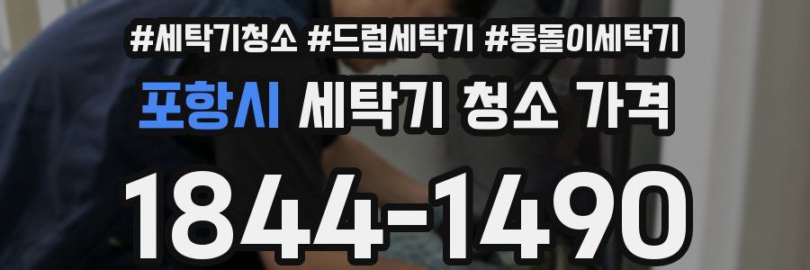 포항시 세탁기 청소 가격