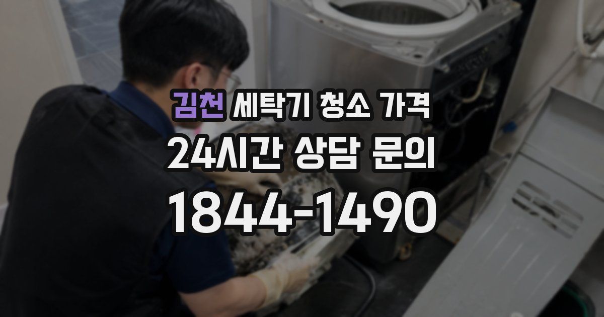 김천 세탁기 청소 가격