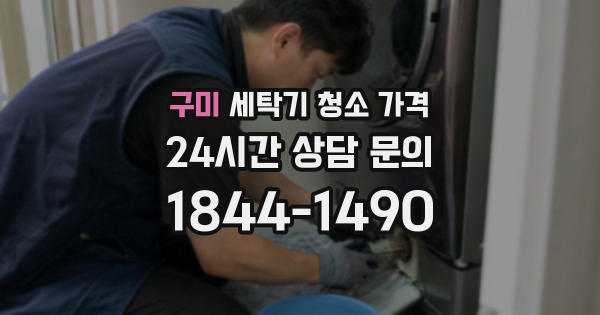 구미 세탁기 청소 가격