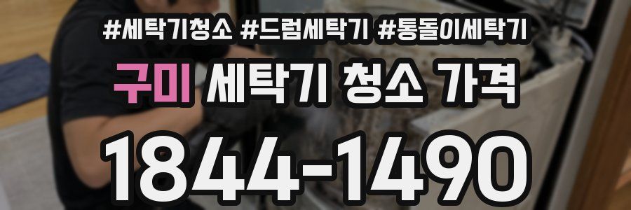 구미 세탁기 청소 가격