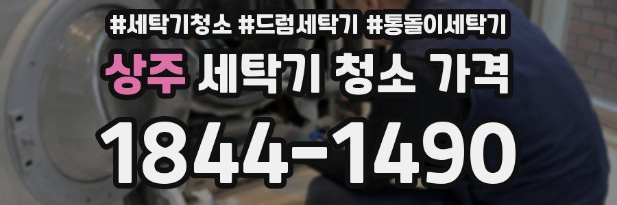 상주 세탁기 청소 가격
