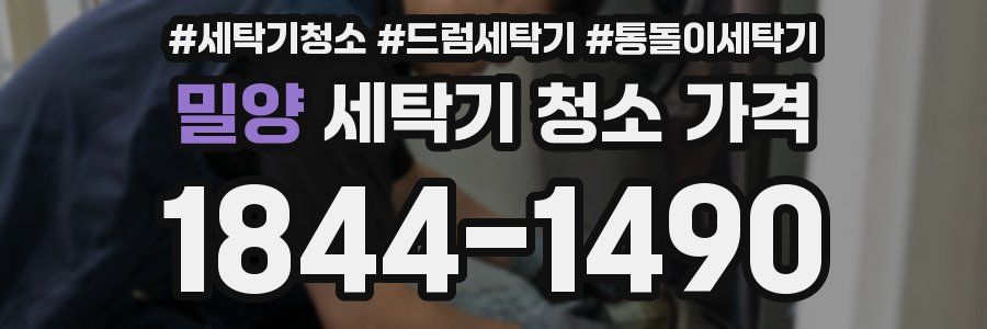 밀양 세탁기 청소 가격