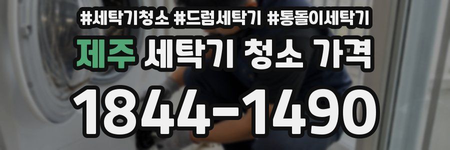 제주 세탁기 청소 가격