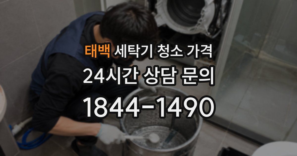 태백 세탁기 청소 가격