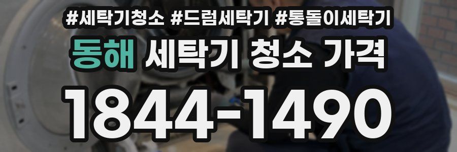 동해 세탁기 청소 가격