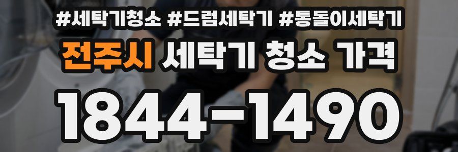 전주시 세탁기 청소 가격