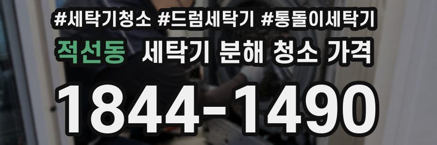 적선동 세탁기 분해 청소 가격
