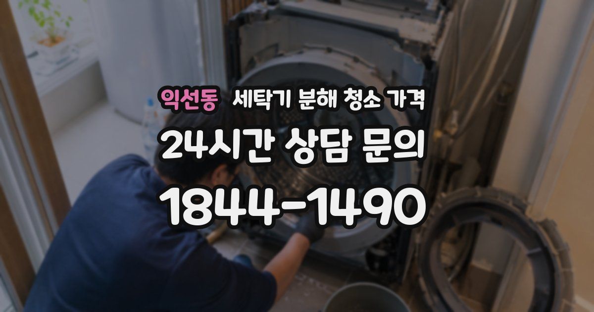 익선동 세탁기 분해 청소 가격