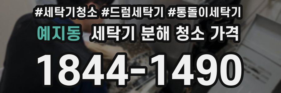 예지동 세탁기 분해 청소 가격