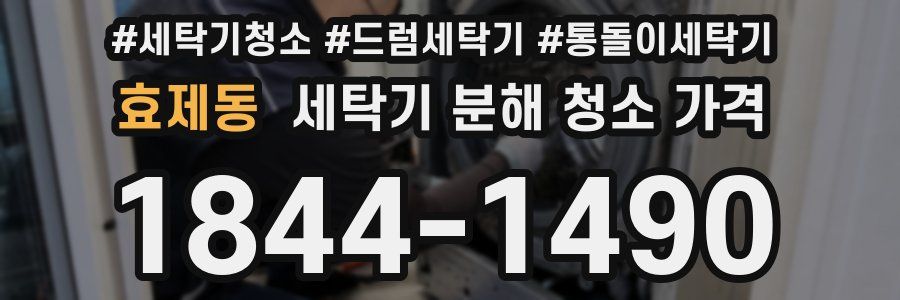 효제동 세탁기 분해 청소 가격