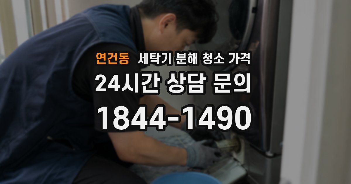 연건동 세탁기 분해 청소 가격