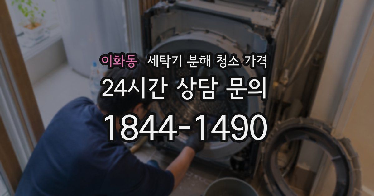 이화동 세탁기 분해 청소 가격
