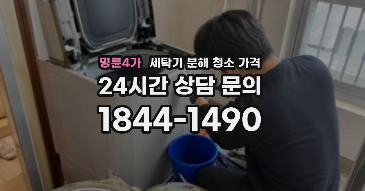 명륜4가 세탁기 분해 청소 가격