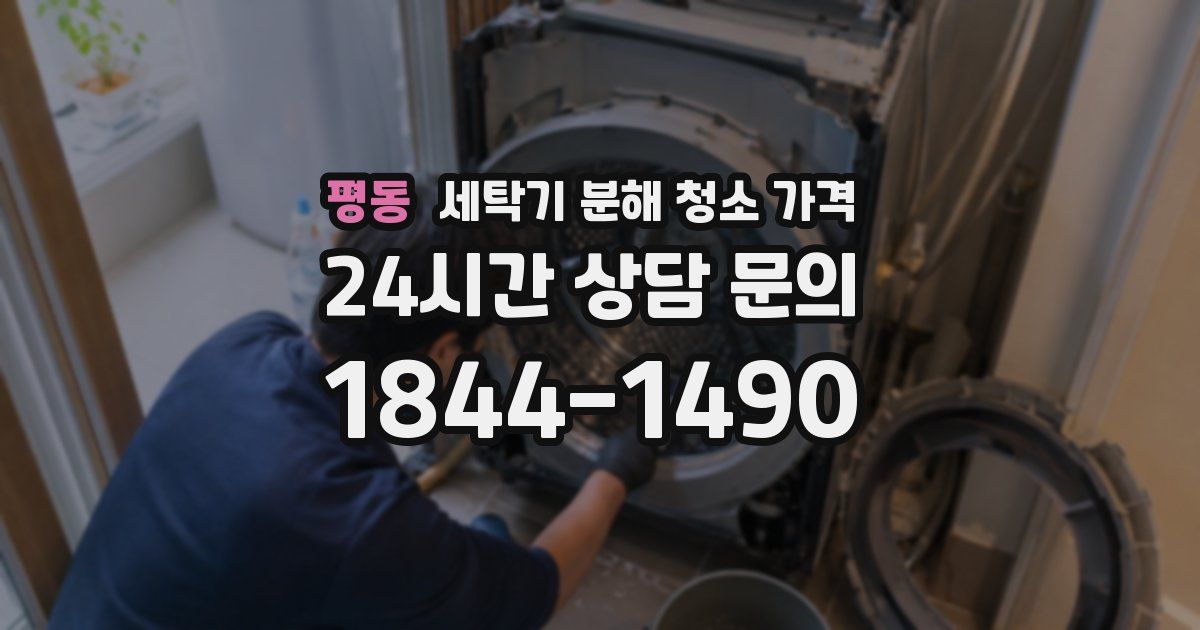 평동 세탁기 분해 청소 가격