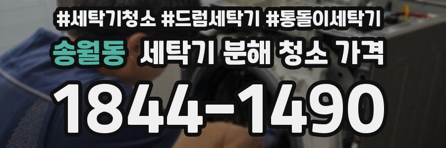 송월동 세탁기 분해 청소 가격