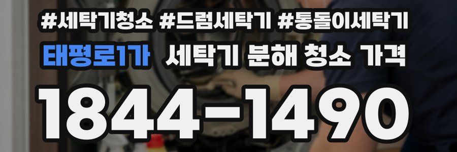 태평로1가 세탁기 분해 청소 가격