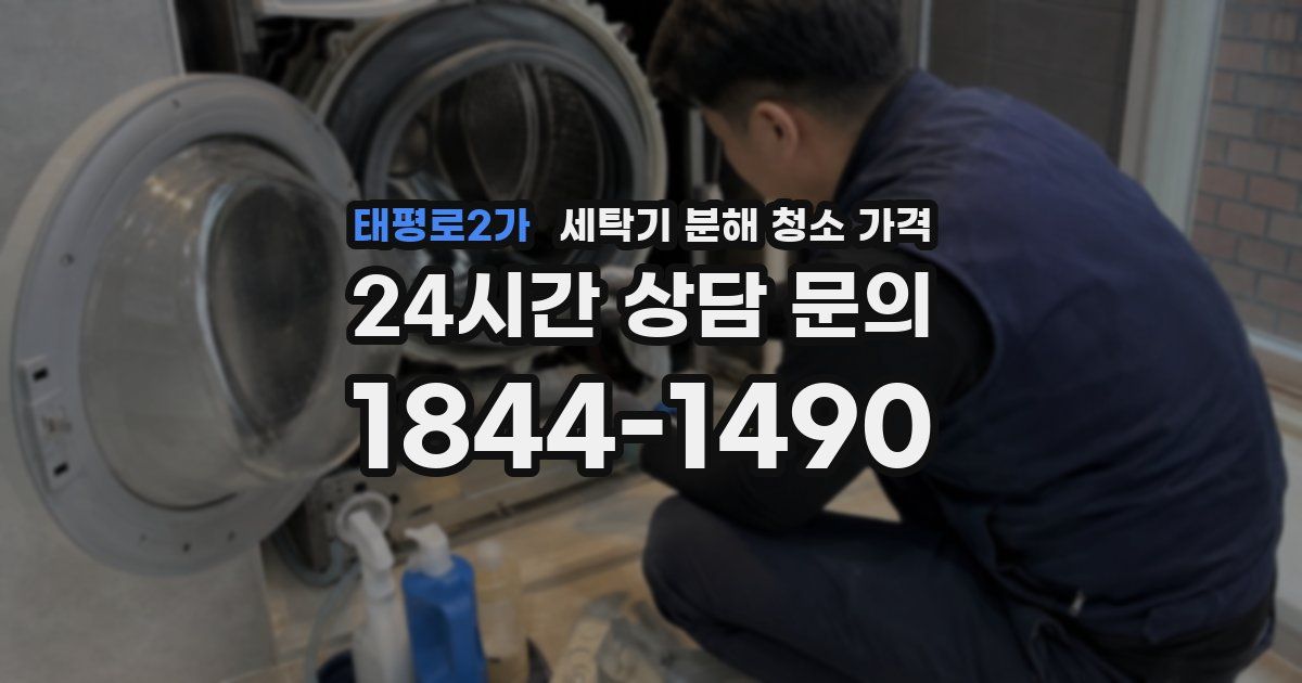 태평로2가 세탁기 분해 청소 가격