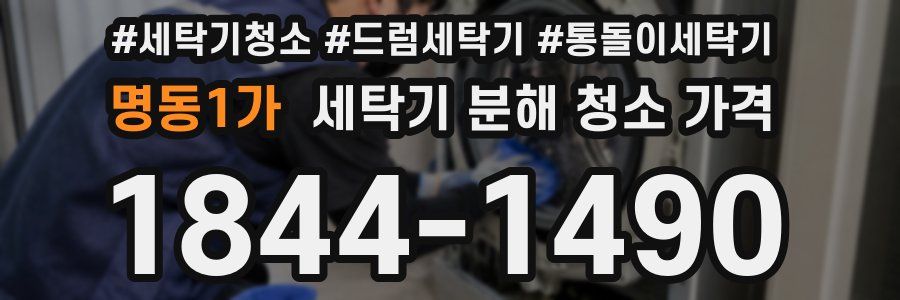 명동1가 세탁기 분해 청소 가격