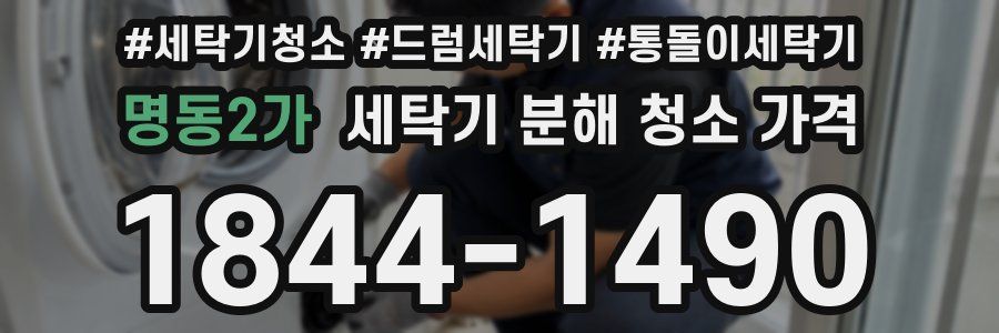 명동2가 세탁기 분해 청소 가격