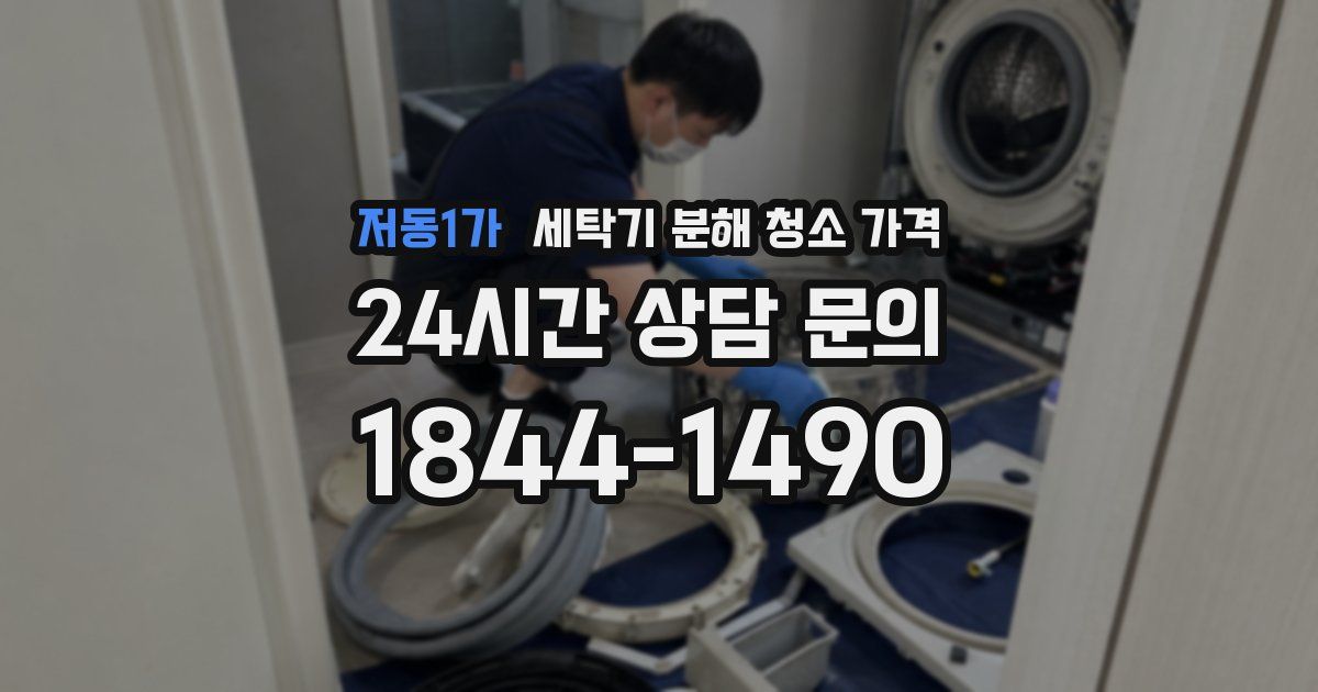 저동1가 세탁기 분해 청소 가격