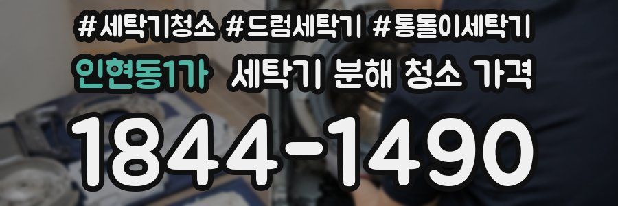 인현동1가 세탁기 분해 청소 가격