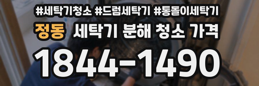 정동 세탁기 분해 청소 가격