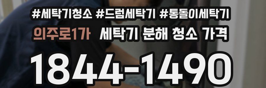 의주로1가 세탁기 분해 청소 가격