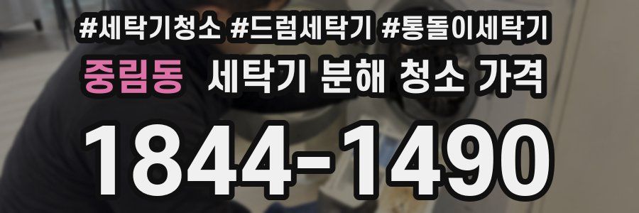 중림동 세탁기 분해 청소 가격