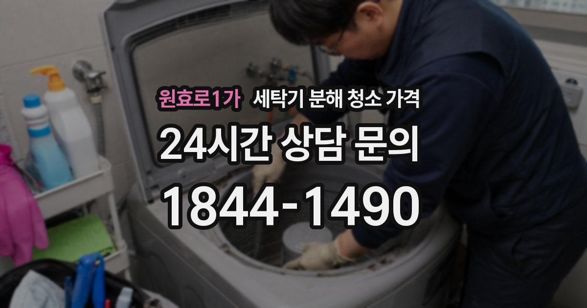 원효로1가 세탁기 분해 청소 가격