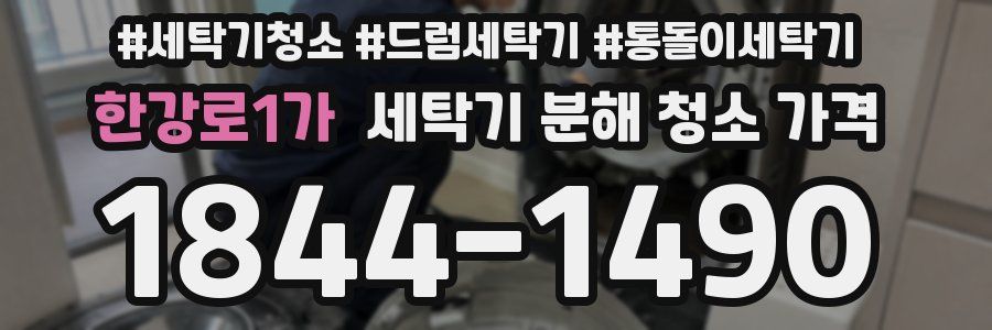 한강로1가 세탁기 분해 청소 가격