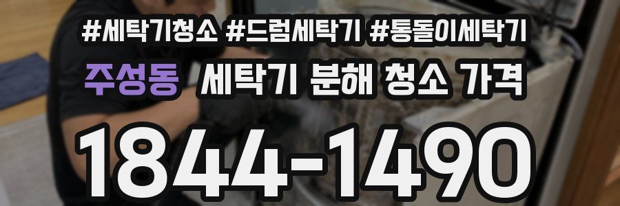 주성동 세탁기 분해 청소 가격