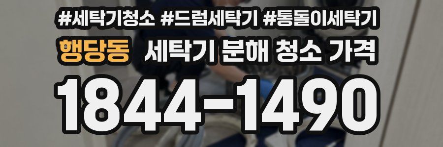 행당동 세탁기 분해 청소 가격